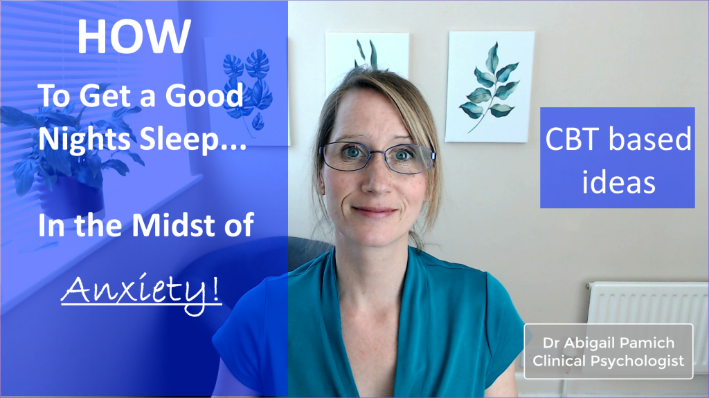 How to Get a Good Nights Sleep - In the Midst of Anxiety!
